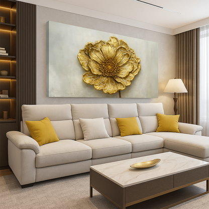 Aureate Dandelion Minimalist VI Art Wall