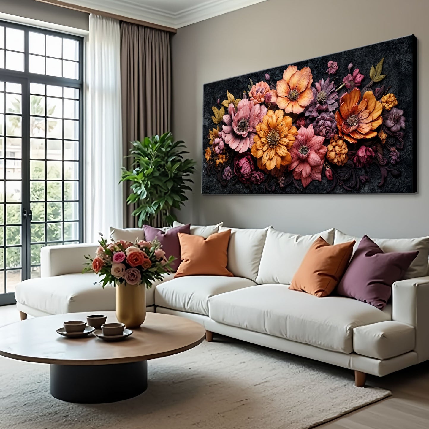 Vivid Bloom Composition Wall Art