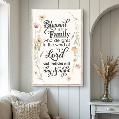 Faith & Family Blessings Sign