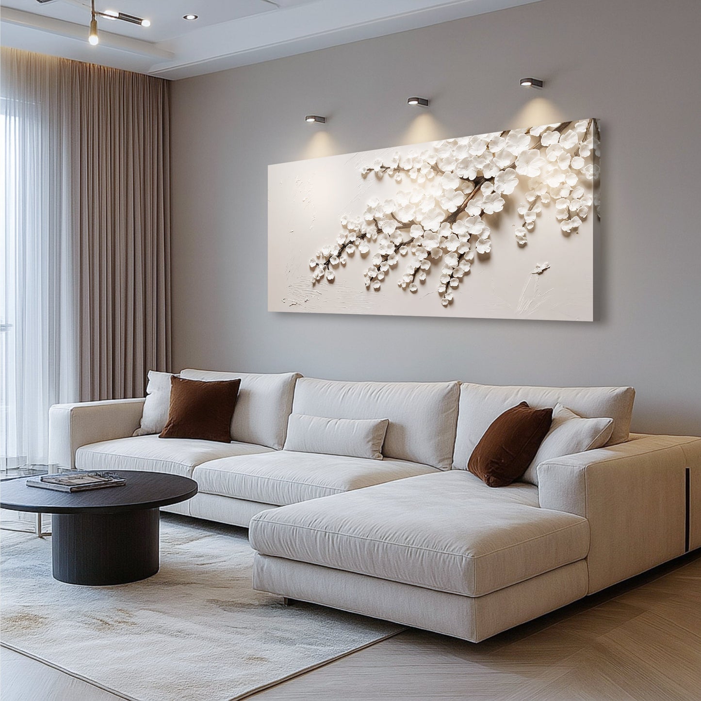 Ivory Cherry Blossoms — Wall Art