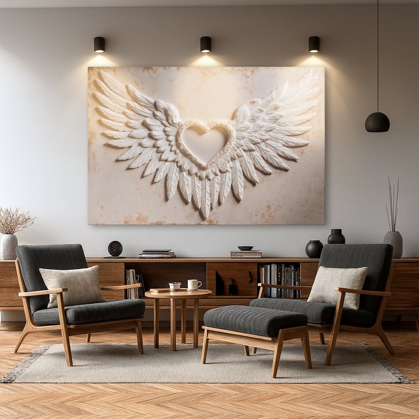 Wings of Devotion II Abstract Wall Art