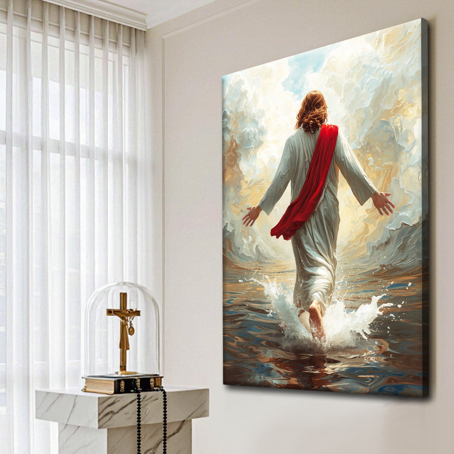 In the Storm He Stands Wall Art IX
