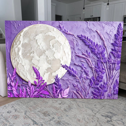 Moonlit Lavender Form Wall Art