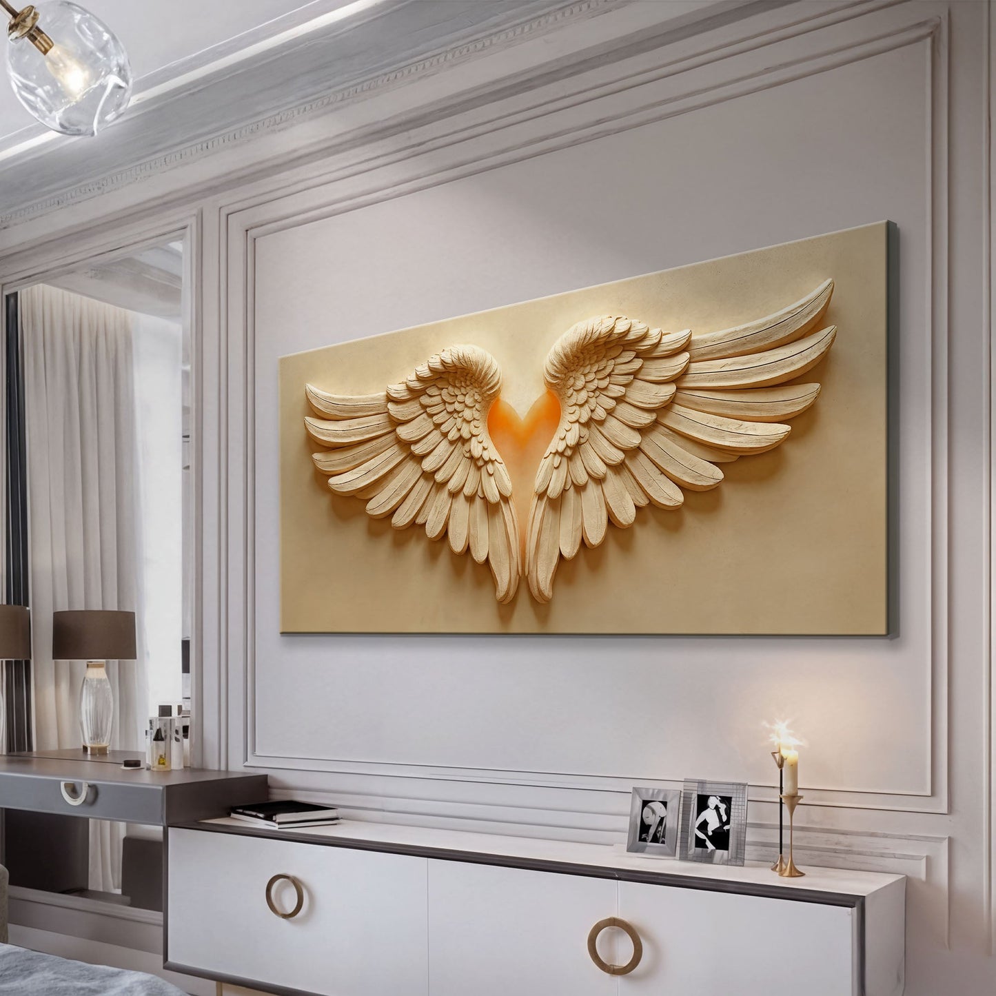 Sanctified Winged Reverence Wall Art