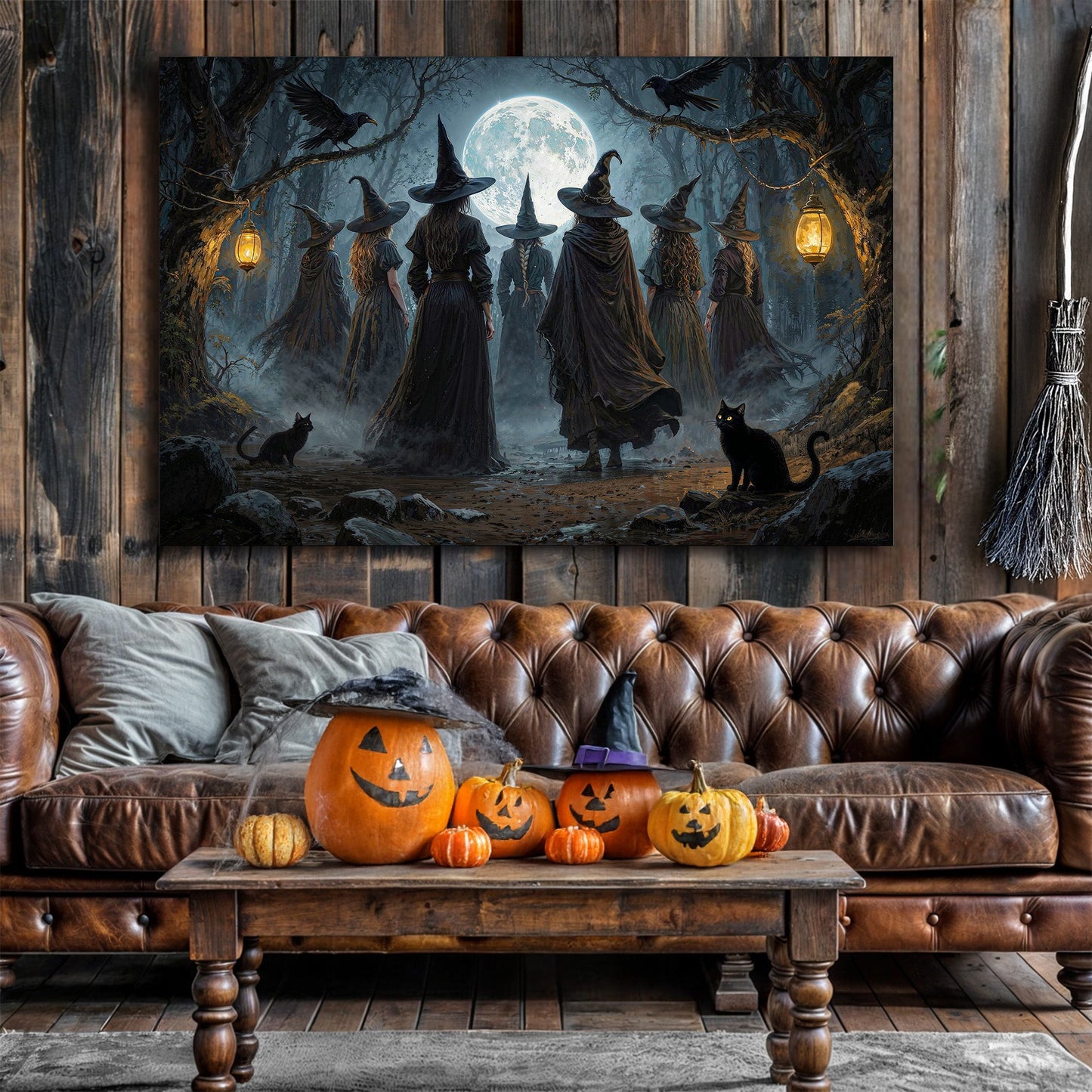 Coven Gathering — Halloween Wall Art