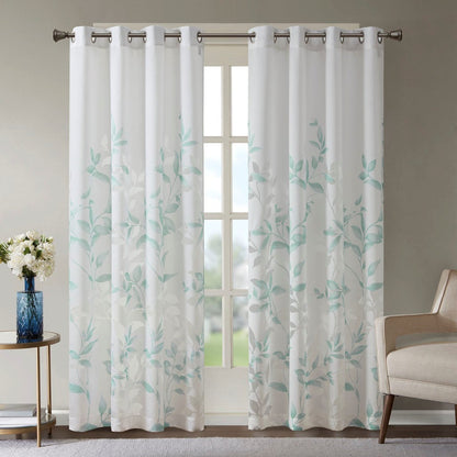 Burnout Printed Curtain Panel (Only 1 Pc Panel)