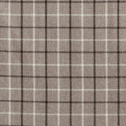 Plaid Rod Pocket and Back Tab Curtain Panel with Fleece Lining