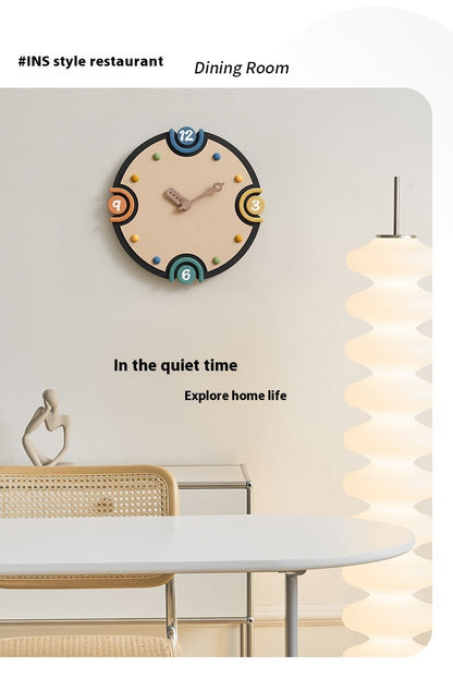Household Cream Style Clock TV Cabinet Hallway Decorations