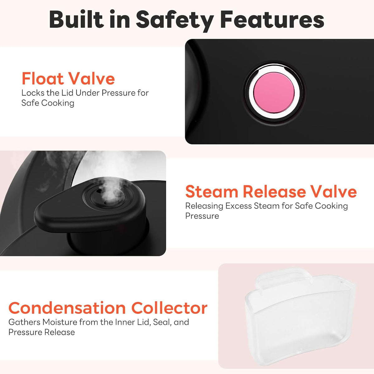 16-in-1 Electric Pressure Cooker, 6QT Programmable Multi Cooker with 12 One-Touch Presets, Soup Steam Yogurt and More, Ceramic Inner Pot Delay Start & Keep Warm, Includes Recipe Guide, Black