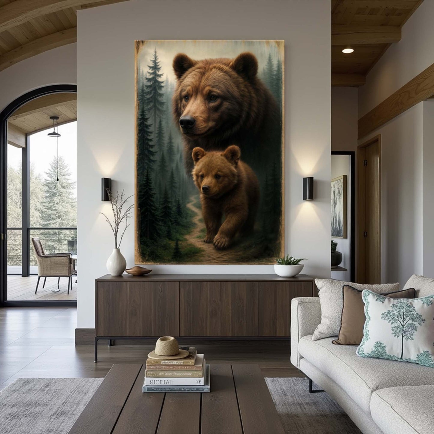 Kin of the Wild — Bear & Cub Art