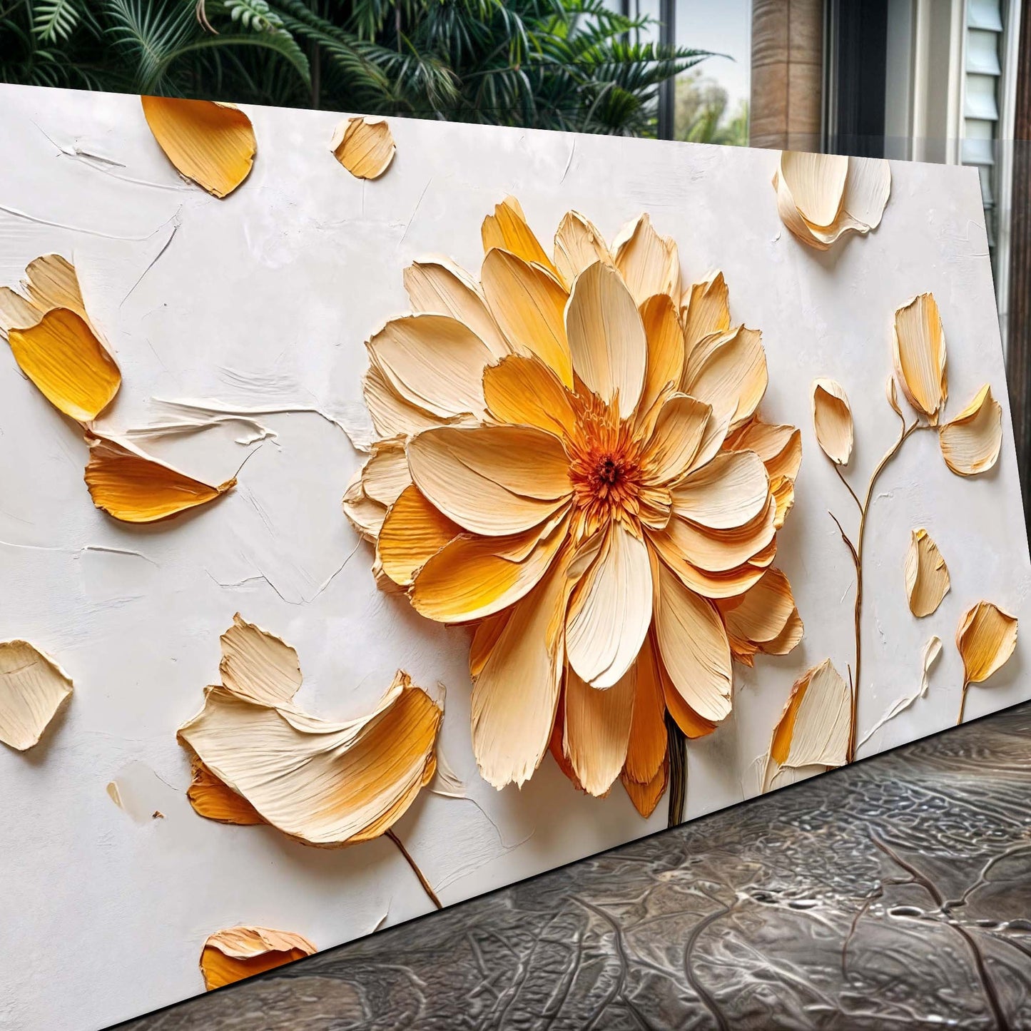 Golden Dandelion Study III Wall Art