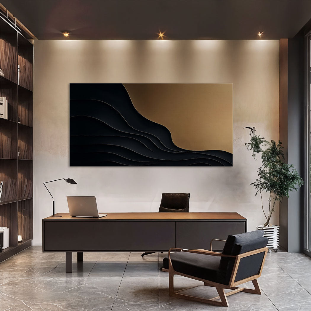 Aureate Minimalist Form X Wall Art