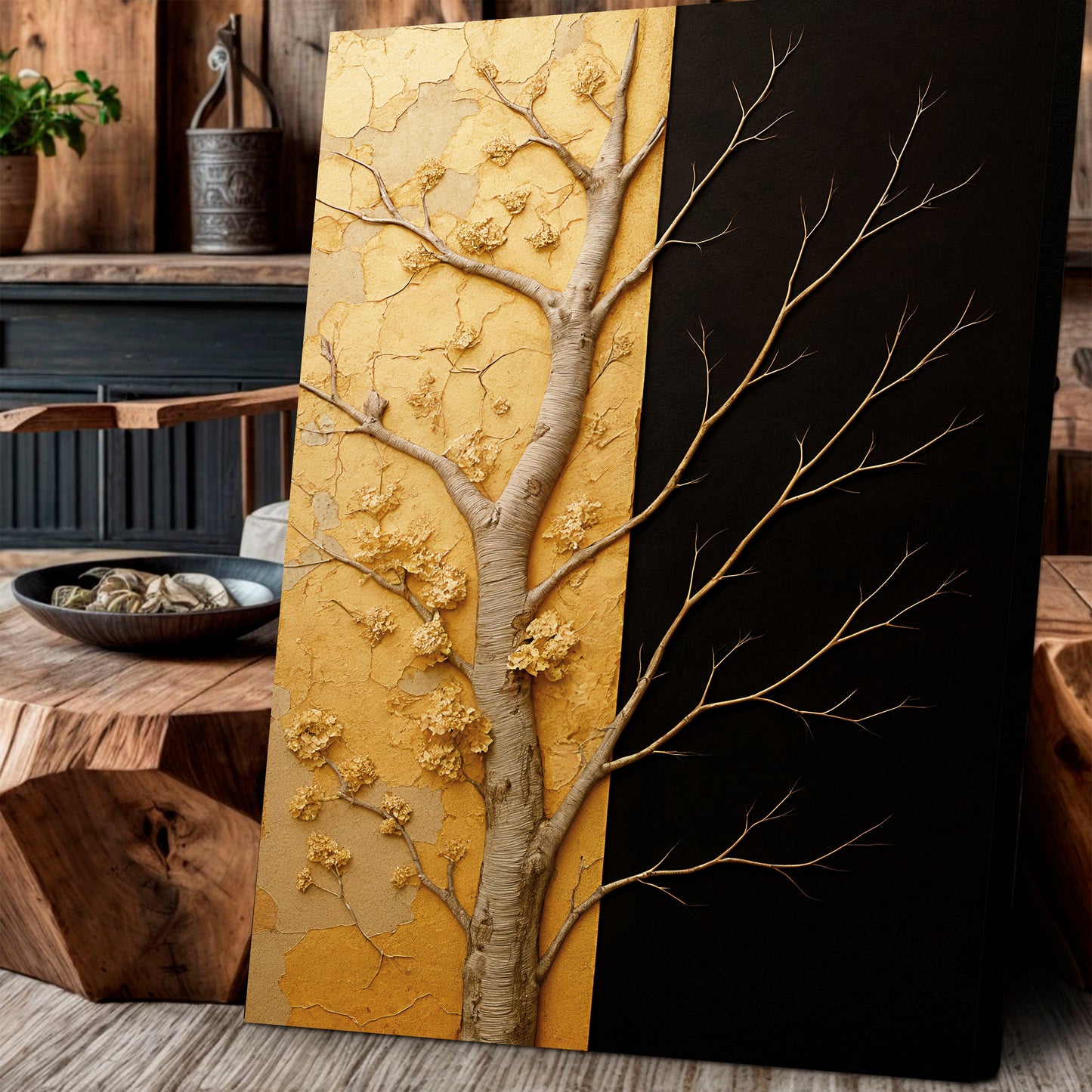Celestial Gold Eclipse Wall Art
