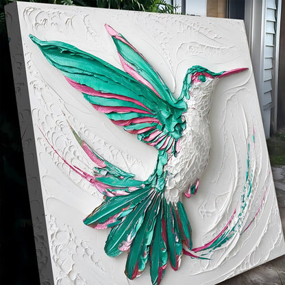 Sculpted Hummingbird Composition Wall Art