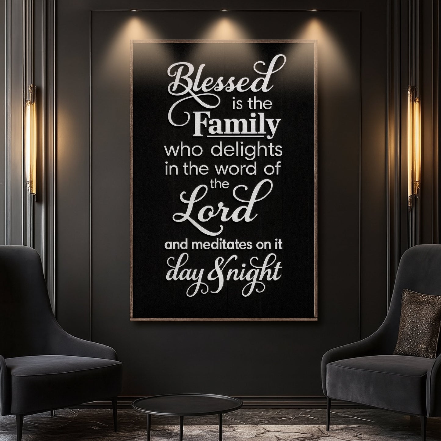 A Blessed Family II Scripture Wall Art