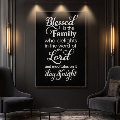A Blessed Family II Scripture Wall Art