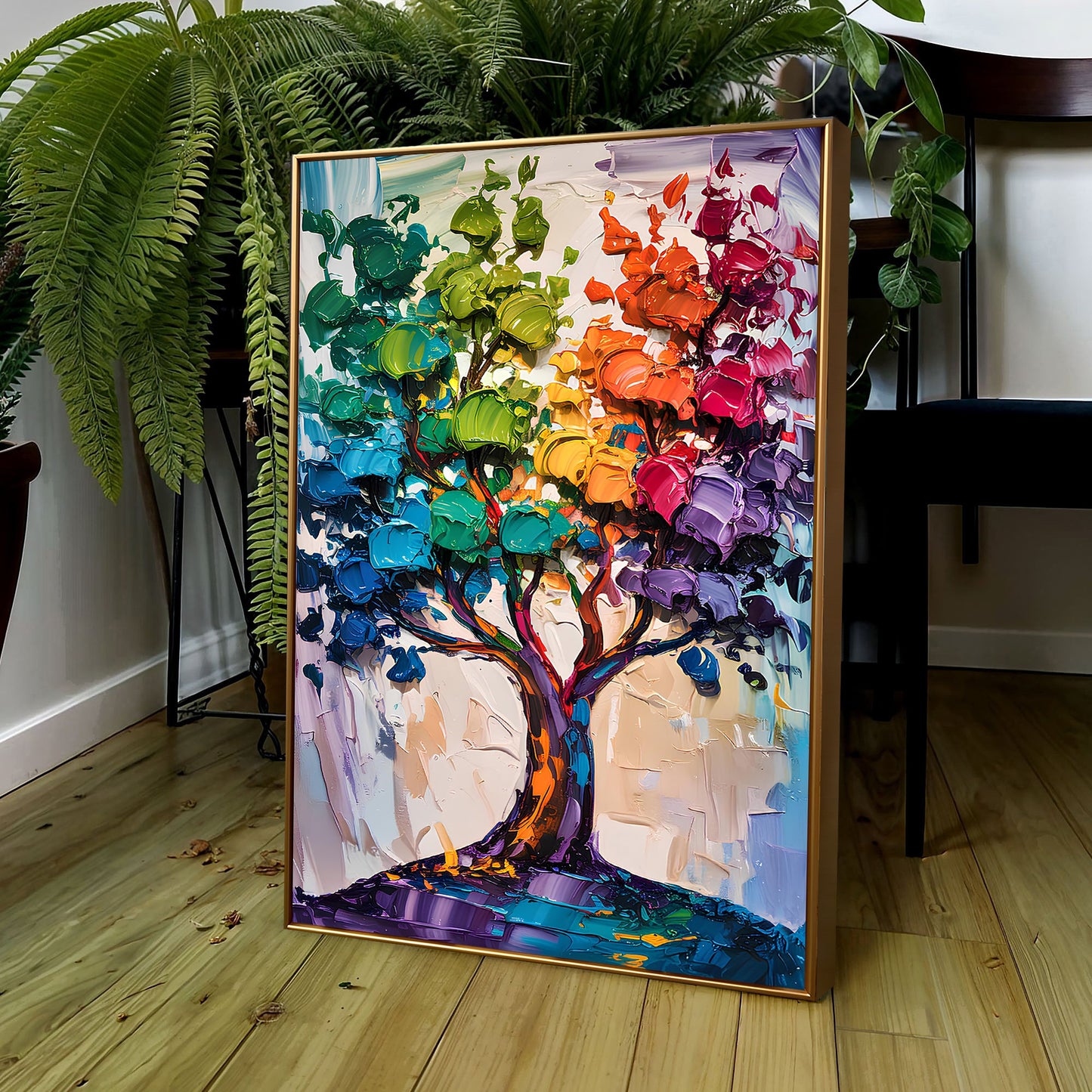 Colorwave Tree Motif Wall Art