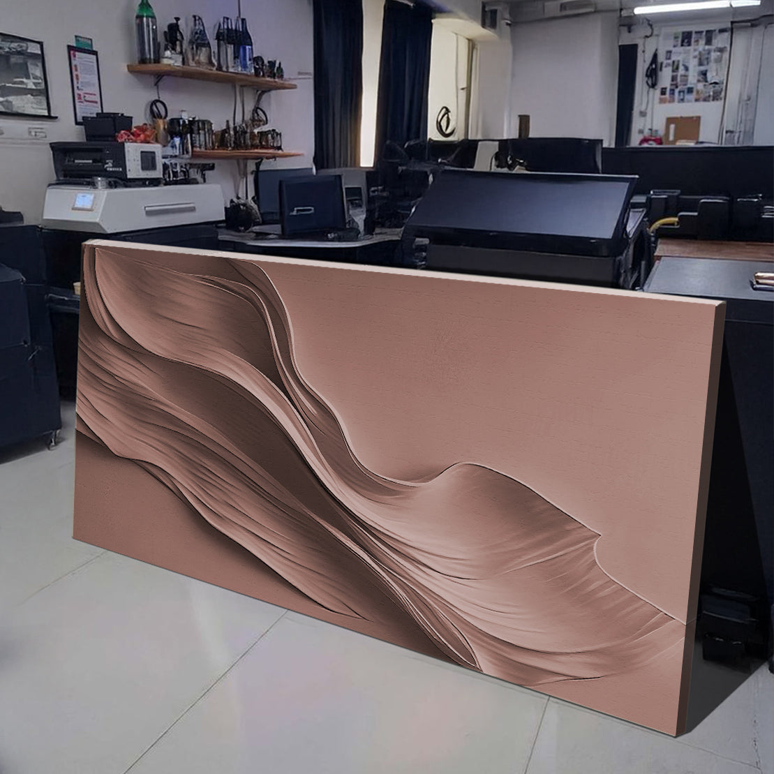 Terracotta Texture Motif Wall Art