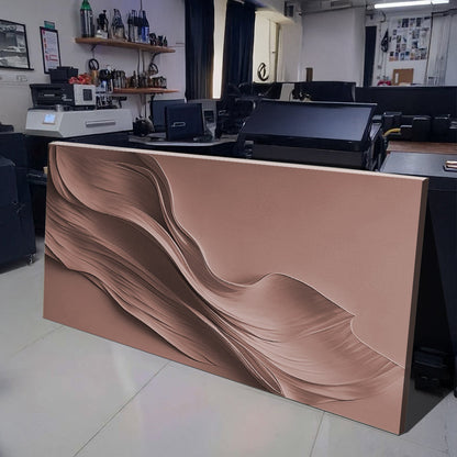 Terracotta Texture Motif Wall Art