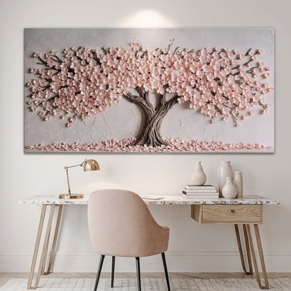 Soft Blush Blossoms Wall Art