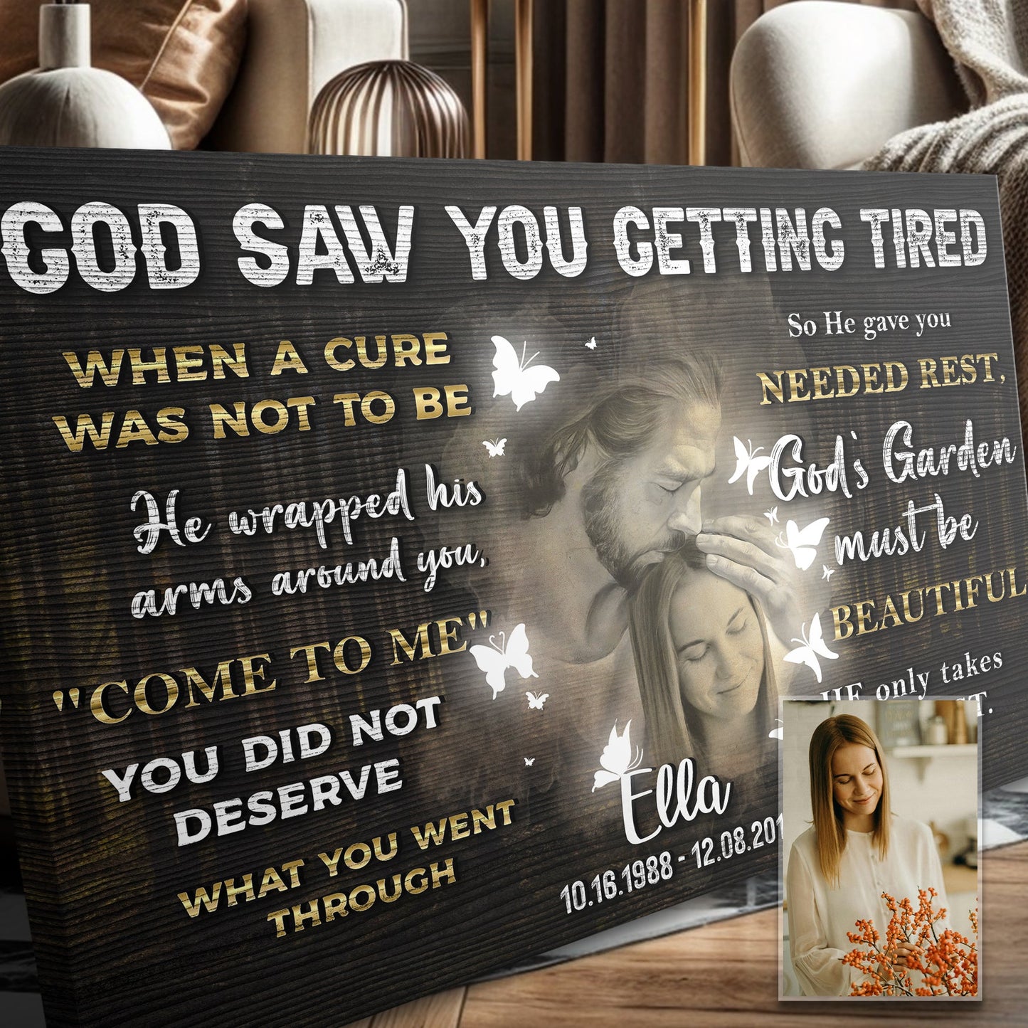 He Saw Your Weariness – Memorial Panel IV Wall Art
