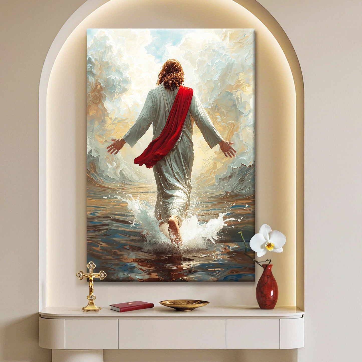 In the Storm He Stands Wall Art IX