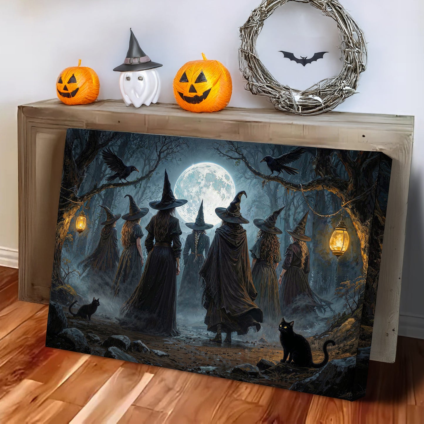 Coven Gathering — Halloween Wall Art