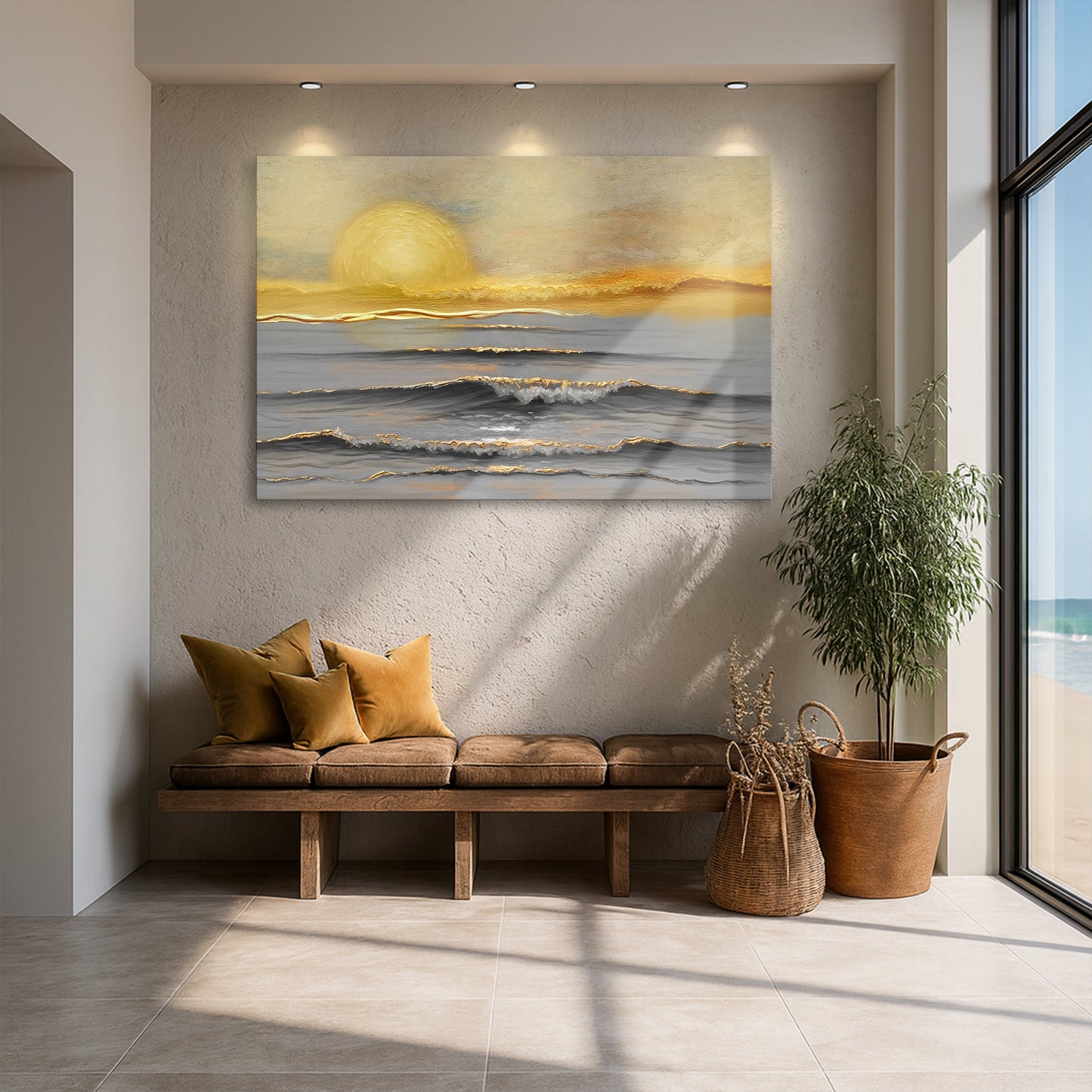 Golden Stillness Wall Art