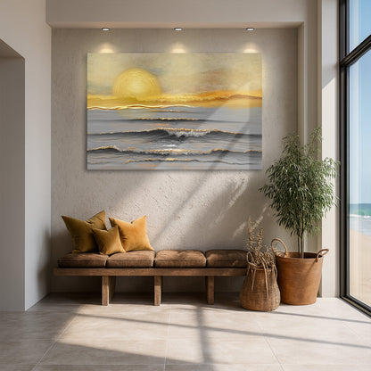 Golden Stillness Wall Art
