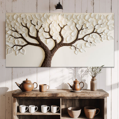 Whispers Beneath the Ivory Canopy Wall Art