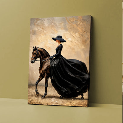 Equestrian Silhouette Study Wall Art