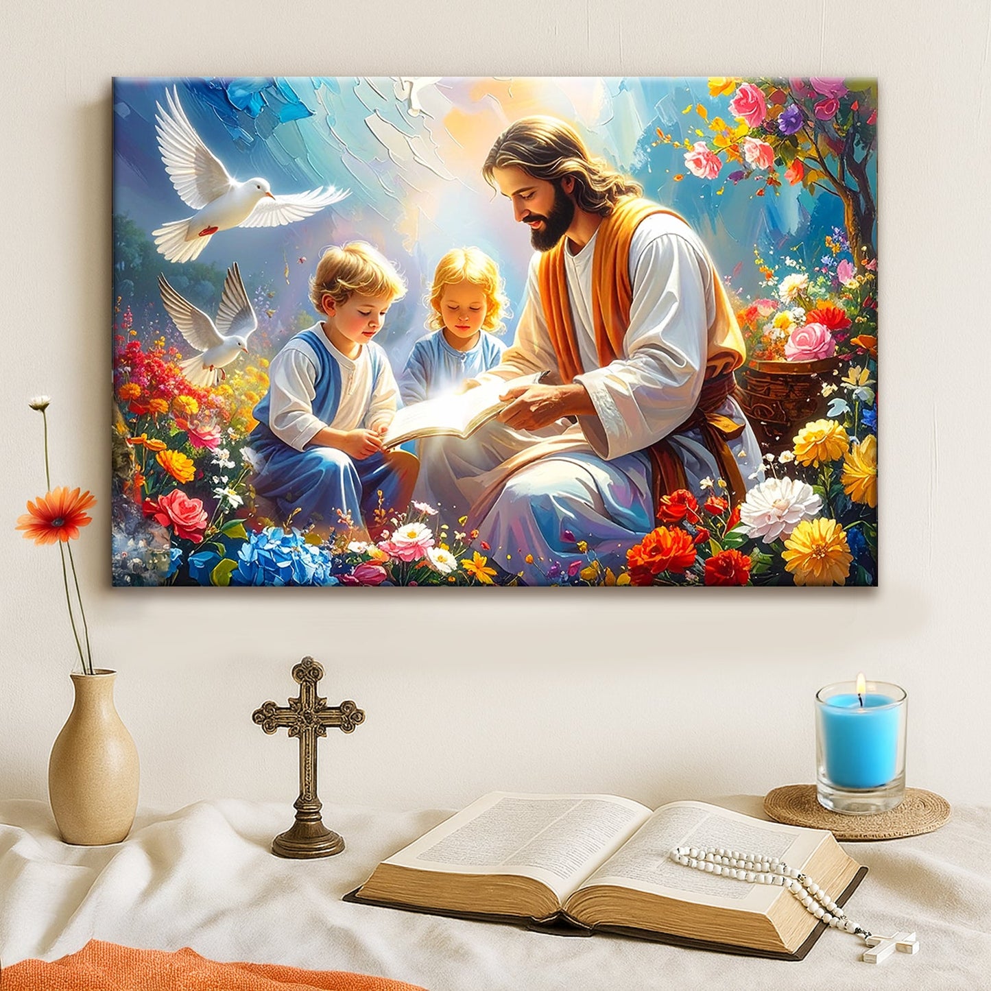 Christ With Children — Inspirational Art IV