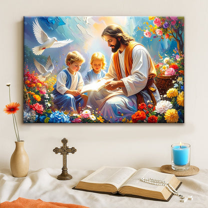 Christ With Children — Inspirational Art IV
