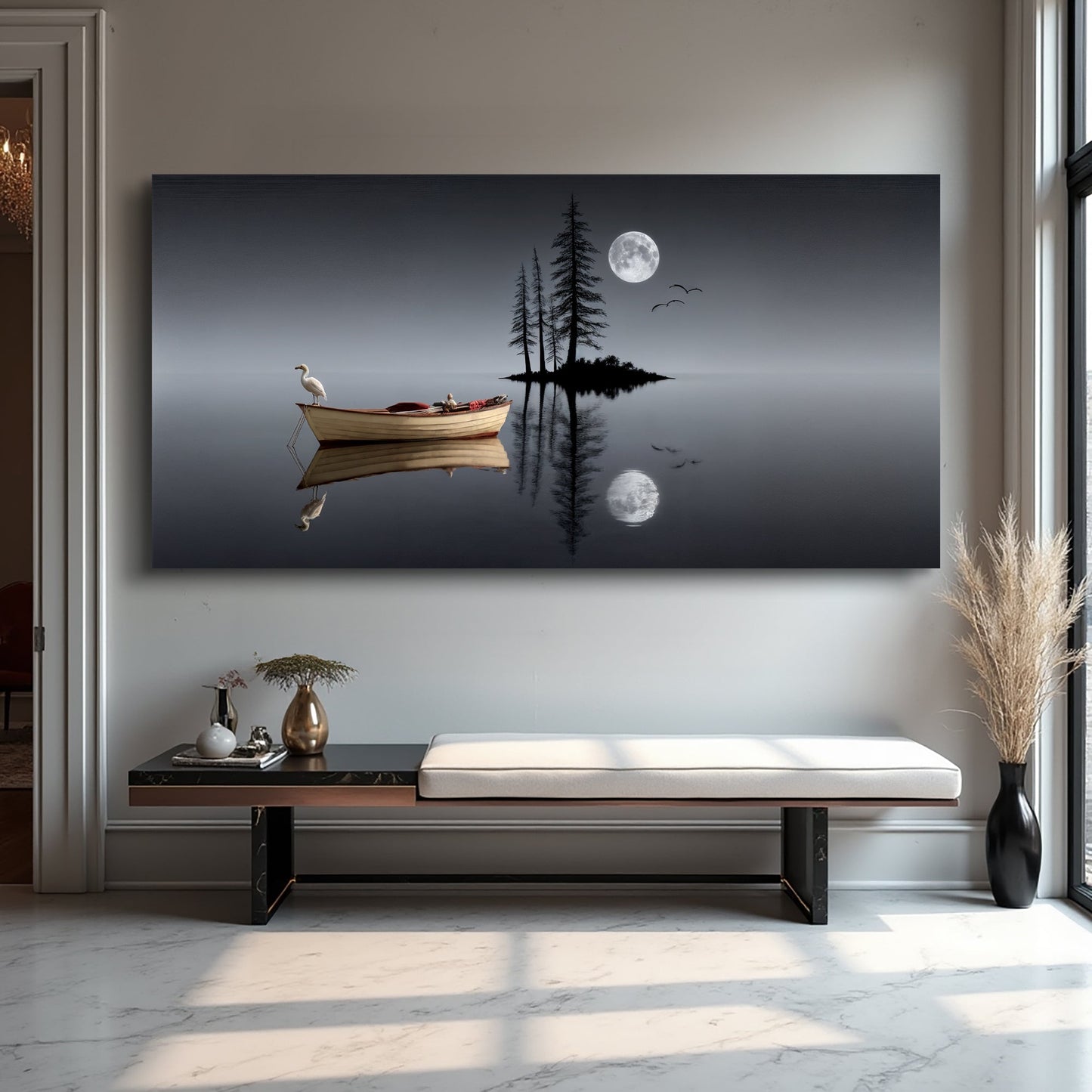 Nightfall Over Still Waters Wall Art