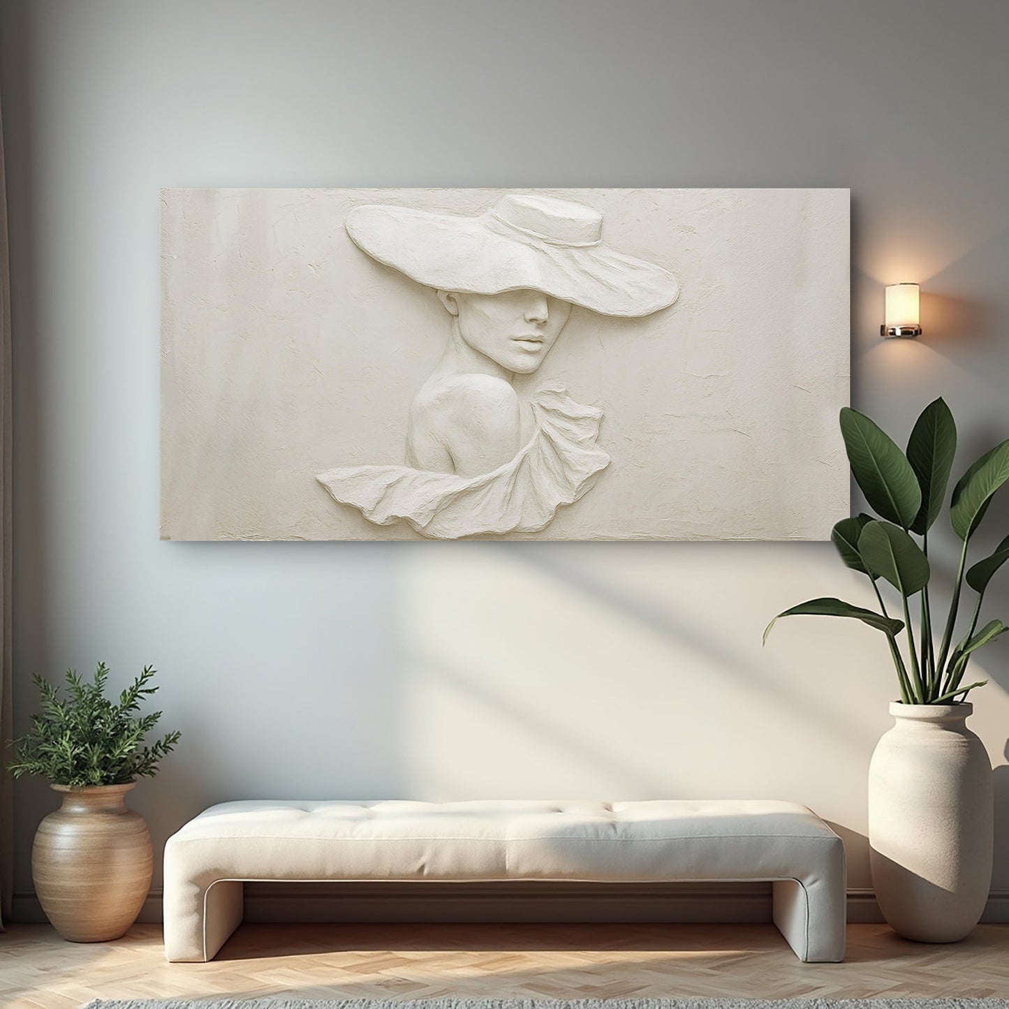 Sculptural Female Silhouette Wall Art