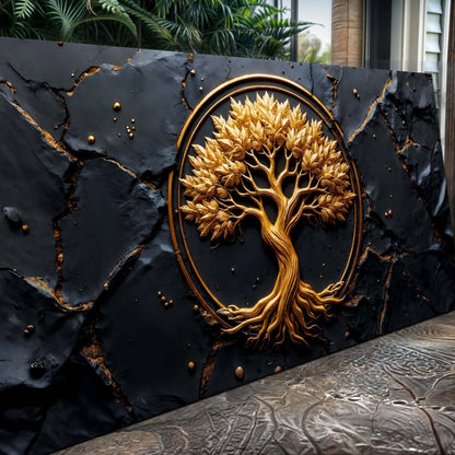 Golden Woodland Wall Art