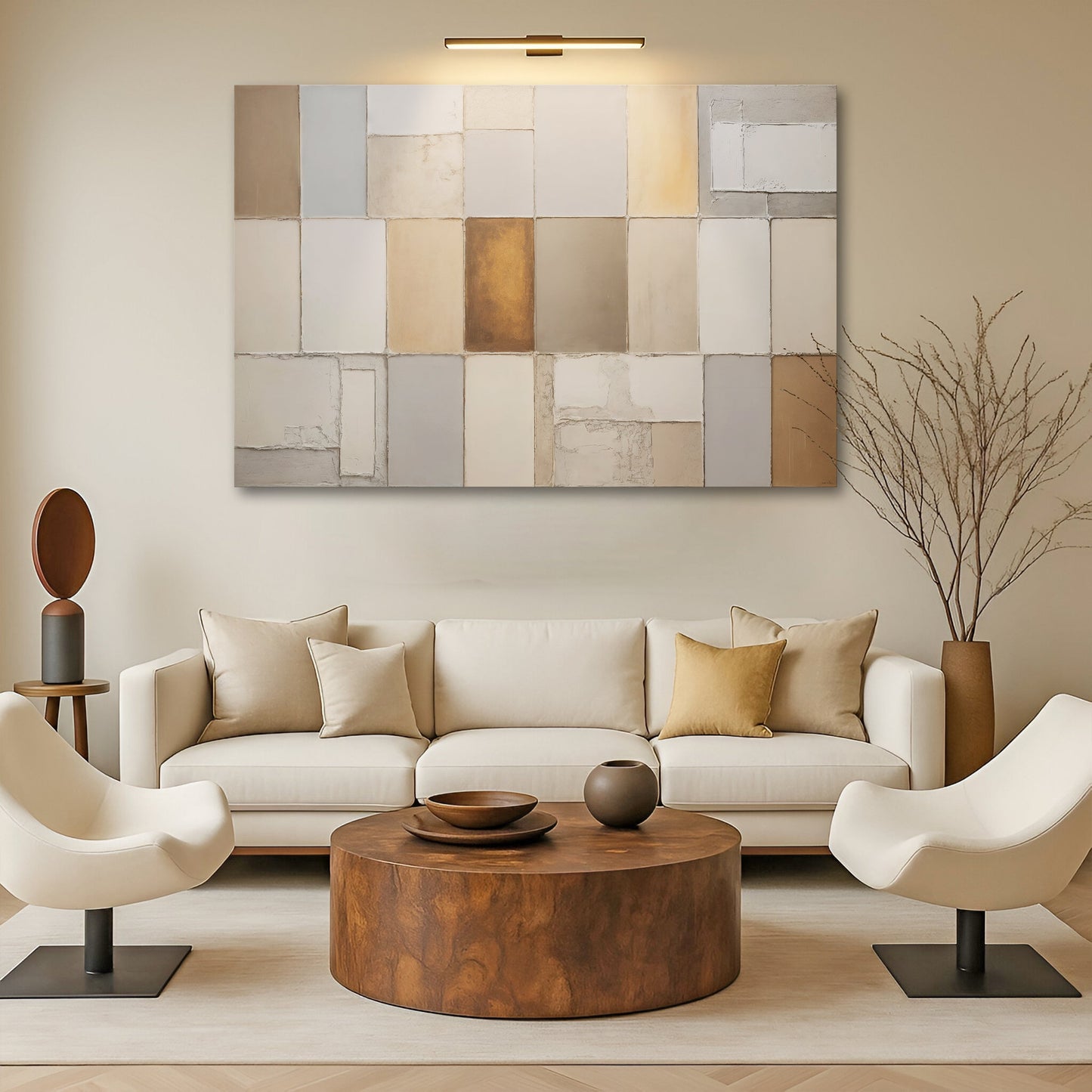Geo‑Terra Patterned Canvas Wall Art