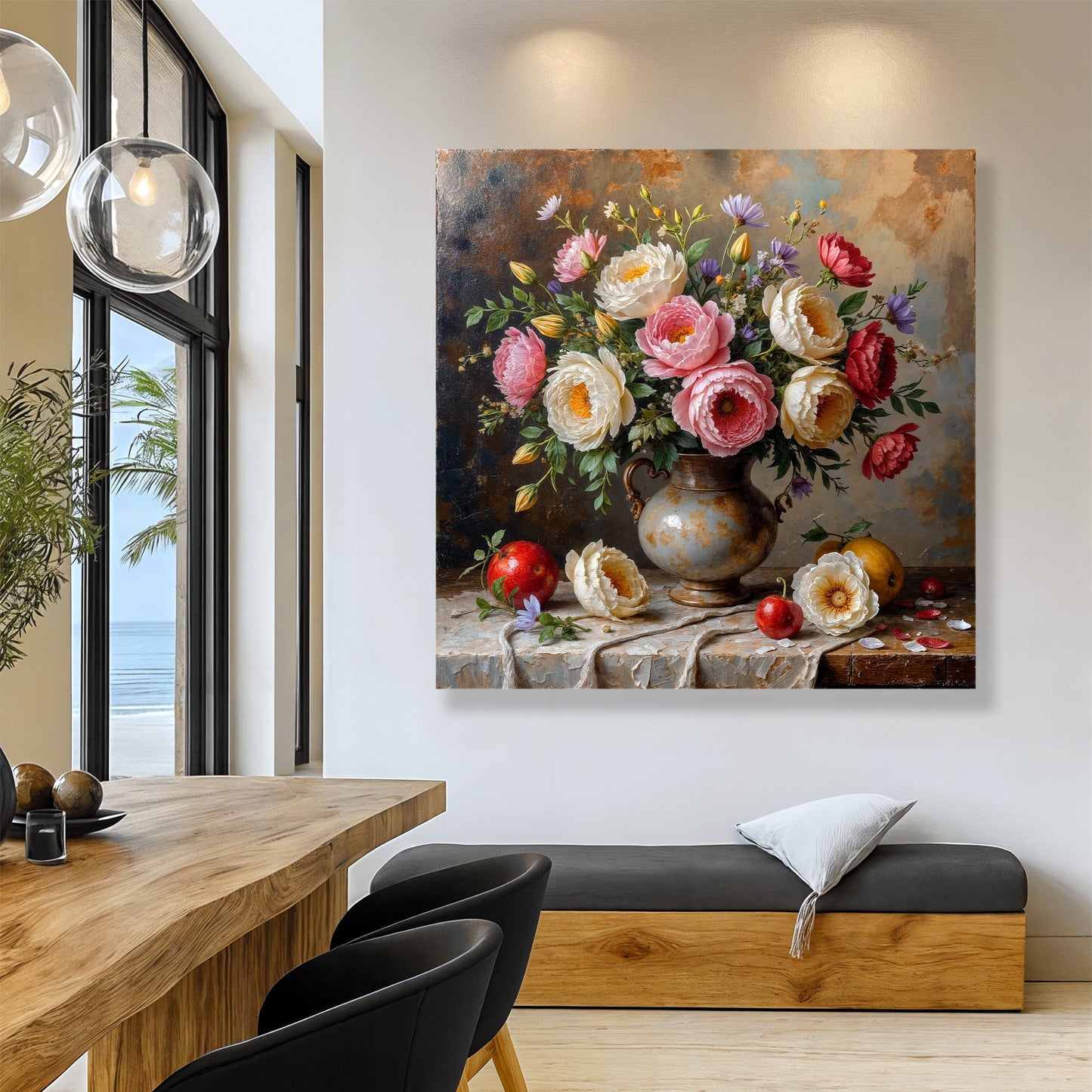 Summer Floral Vase Wall Art