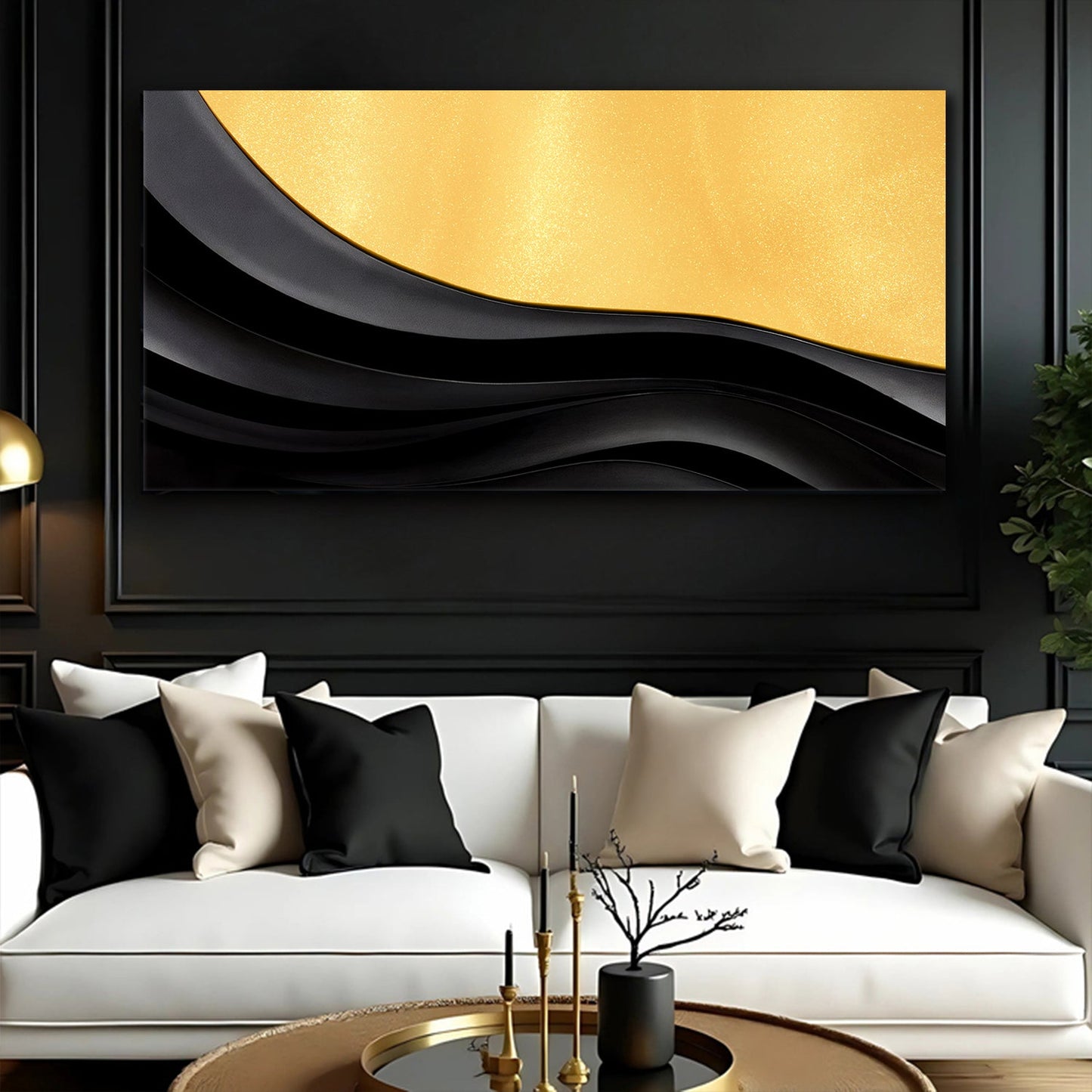Minimalist Dual‑Tone VIII Wall Art