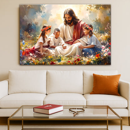 Jesus’ Blessing Over Children IX Wall Art