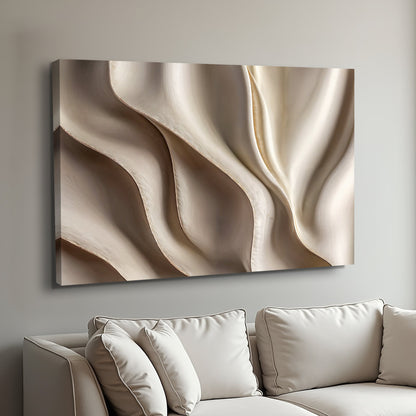 Modern 3D Wave Geometry Wall Art