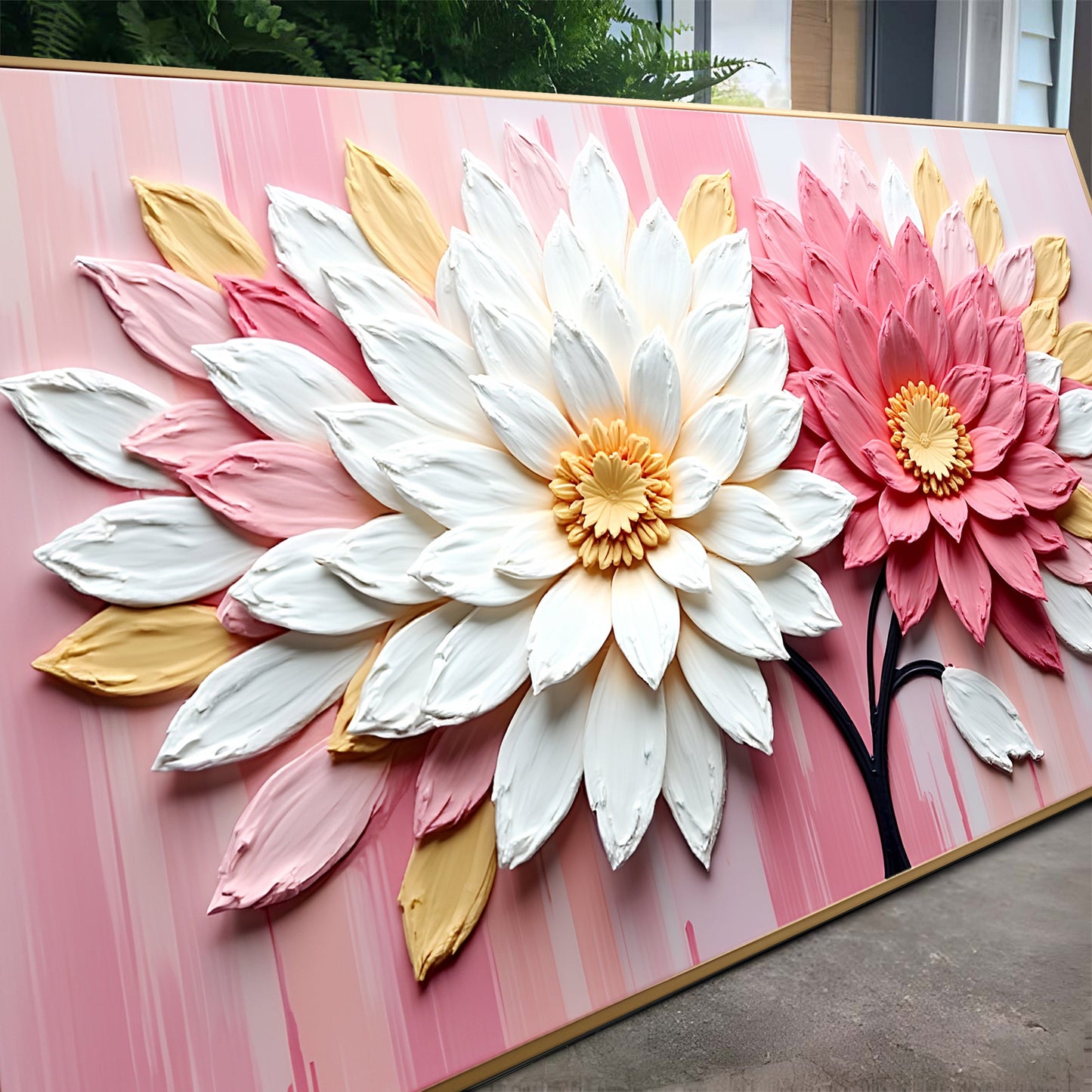 Blushing Floral Portrait Wall Art