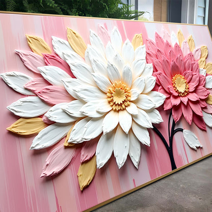 Blushing Floral Portrait Wall Art