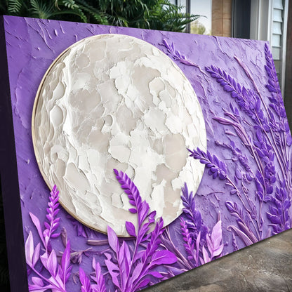 Moonlit Lavender Form Wall Art