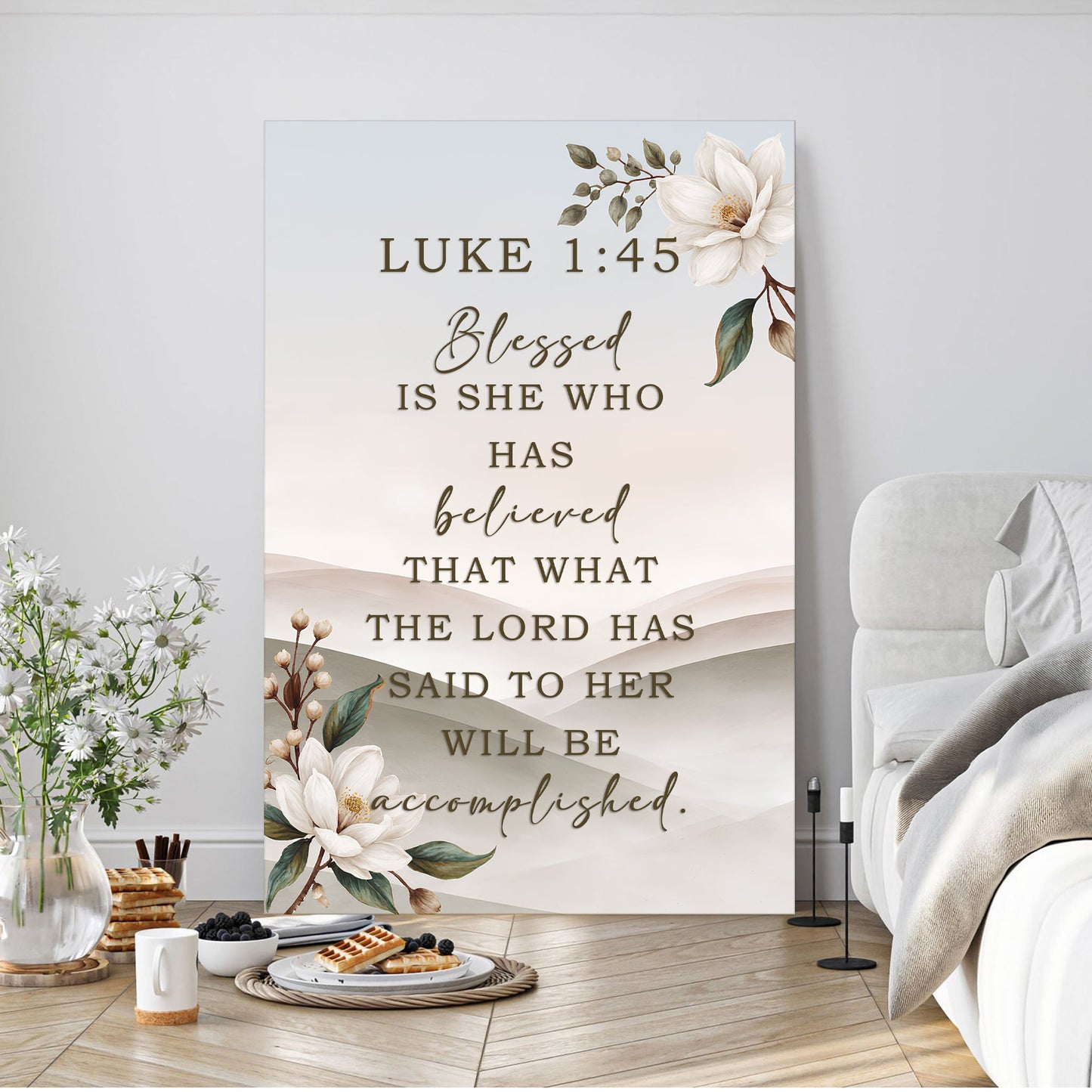 She Who Believed — Luke 1:45 Wall Art