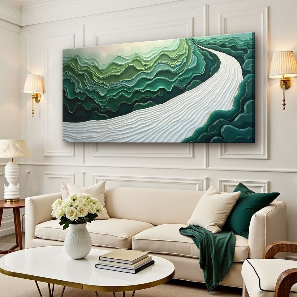 Green Current Harmony III Wall Art