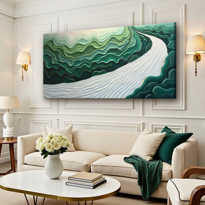 Green Current Harmony III Wall Art