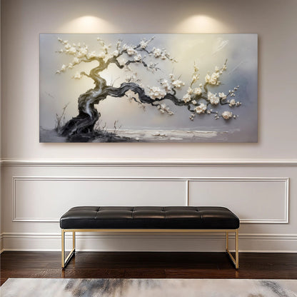 White Bloom Essence Wall Art