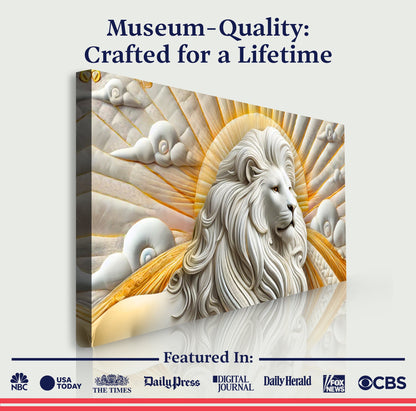 3D Regal Lion Composition III Wall Art