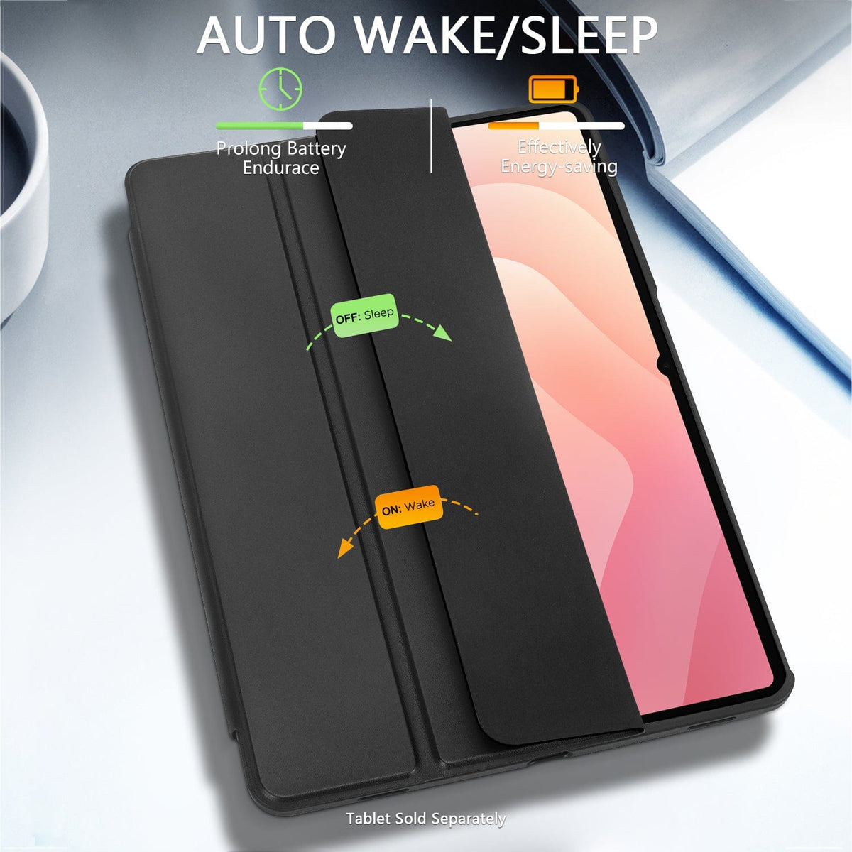 Samsung Galaxy Tab S11 Case - Slim Folio with Transparent Back | Venture Series